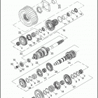 FLTRX 1KHM ROAD GLIDE CUSTOM (2013) TRANSMISSION GEARS