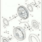 FXDF 1GY4 DYNA FAT BOB (2017) WHEELS, FRONT, CAST AND SLOTTED