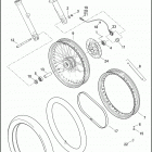 XL1200CB 1LK3 1200 CUSTOM LIMITED B (2017) WHEELS, FRONT, LACED - XL1200C, XL1200CB