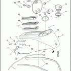 FLHTCU 1FCC ELECTRA GLIDE ULTRA CLASSIC (2017) CONSOLE, FUEL TANK -  FLHTCU, FLHTK, FLHTKL, FLHX,...
