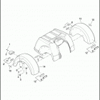 FLHTCUTG 1MAD TRI GLIDE ULTRA (2017) FENDERS, REAR - FLHTCUTG