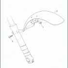 XG750 4NBB STREET 750 (2017) FENDER, FRONT