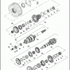FLSTC 1BW5 HERITAGE SOFTAIL CLASSIC (2013) TRANSMISSION GEARS