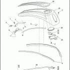 FLHXSE 1PXF CVO STREET GLIDE (2017) CONSOLE, FUEL TANK