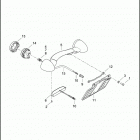 FLHTKSE 1TEF CVO LIMITED (2017) LICENSE PLATE BRACKET AND TURN SIGNAL, REAR (HDI)