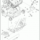 FLHTP 1FMC ELECTRA GLIDE STANDARD POLICE (2017) ENGINE MOUNTS AND STABILIZER LINK