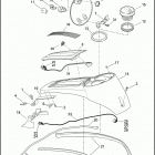 FLHTCUTG 1MAD TRI GLIDE ULTRA (2017) CONSOLE, FUEL TANK - FLHTCUTG