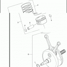 FXSB 1BFV BREAKOUT (2017) PISTONS AND FLYWHEEL ASSEMBLY - TWIN CAM 103&trade...