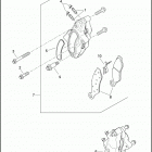 FLRT 1MCC FREEWHEELER (2017) BRAKE CALIPER, FRONT