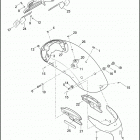 XL1200CX 1LM3 ROADSTER (2016) FENDERS, REAR - XL1200CX (CANADA AND HDI ONLY)