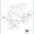 FLSTF 1BXV FAT BOY (2017) FENDERS AND SUPPORTS, REAR - FLSTF, FLSTFB AND FLS...
