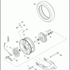 FLHXSE 1PXF CVO STREET GLIDE (2017) Колесо заднее