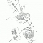 FLHTK 1KEL ULTRA LIMITED (2016) CYLINDERS, HEADS AND VALVES, TWIN-COOLED&trade; - ...