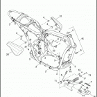 XG500 4NAA STREET 500 (2015) FRAME & JIFFY STAND