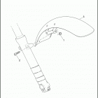 XG500 4NAA STREET 500 (2015) FENDER, FRONT