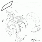 FLHTCUTG 1MAL TRI GLIDE ULTRA CLASSIC (2014) BODY ASSEMBLY & SIDE COVERS