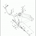 XG500 4NAA STREET 500 (2016) BRAKE, MASTER CYLINDER, REAR