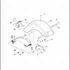 FLHP 1FHM ROAD KING POLICE (2016) FENDERS, REAR