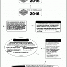 FLHP 1FHM ROAD KING POLICE (2016) Лейбл предостережения