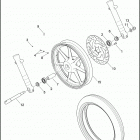 XG500 4NAA STREET 500 (2015) Колесо переднее