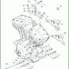 FLSTC 1BW5 HERITAGE SOFTAIL CLASSIC (2013) ENGINE MOUNTS