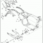 FLHTCU 1FCM ULTRA CLASSIC (2016) FRAME AND FORK, REAR AND TOUR-PAK SUPPORT