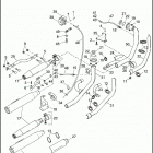FXDC 103 1GVM DYNA SUPER GLIDE CUSTOM (2014) EXHAUST SYSTEM - FXDC, FXDB, FXDBP & FXDBB