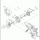 XG500 4NAA STREET 500 (2015) Колесо заднее