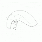 FLTRUSE 1TAN CVO ROAD GLIDE (2015) FENDER, FRONT