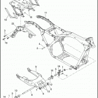 FLHP 1FHM ROAD KING POLICE (2016) FRAME AND FORK, REAR  TOUR-PAK SUPPORT