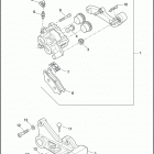 XG500 4NAA STREET 500 (2015) BRAKE CALIPER, REAR