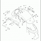 XL1200V 1LF3 SEVENTY-TWO (2014) FENDERS, REAR - 883L / R / 1200C / CA / CB / CP (A...