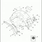 FLSTF 103 1BXV FAT BOY (2015) FENDERS & SUPPORTS, REAR - FLSTF & FLSTFB