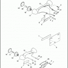 FLHTKSE 1TEN CVO LIMITED (2015) LICENSE PLATE BRACKET & TURN SIGNALS, REAR