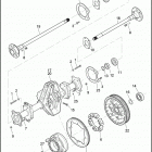 FLRT 1MCM FREEWHEELER (2015) AXLE ASSEMBLY, REAR