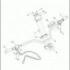 XG500 4NAA STREET 500 (2015) HANDLEBAR, HAND CONTROLS & SPEEDOMETER