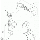 FXDF 1GY4 DYNA FAT BOB (2014) SWITCHES, HANDLEBAR AND TURN SIGNALS, LEFT, FRONT