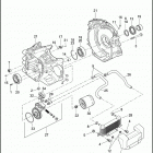 FLHTCU 1FCM ULTRA CLASSIC (2015) CRANKCASE, ENGINE OIL FILTER & COOLER - TWIN CAM 1...