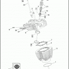 FLSTNSE 1TF9 CVO SOFTAIL DELUXE (2014) CYLINDERS, HEADS & VALVES - TWIN CAM 110&trade;