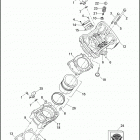 XG500 4NAA STREET 500 (2015) CYLINDERS, HEADS & VALVES