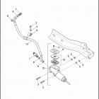 XG500 4NAA STREET 500 (2015) BRAKE, MASTER CYLINDER, REAR
