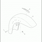 FLSTNSE 1TF9 CVO SOFTAIL DELUXE (2014) FENDER, FRONT