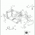 FLSTNSE 1TF9 CVO SOFTAIL DELUXE (2015) FRAME & JIFFY STAND