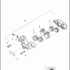 FLSTNSE 1TF9 CVO SOFTAIL DELUXE (2015) BRAKE CALIPER, FRONT