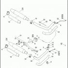 FXST 1BVV SOFTAIL STANDARD (2015) EXHAUST SYSTEM - FLSTC  & FXST