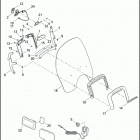 FLSTNSE 1TF9 CVO SOFTAIL DELUXE (2015) WINDSHIELD & ZUMO 660 GPS