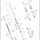 XL883N 4LE2 IRON 883 (2015) FORK, FRONT - 883N