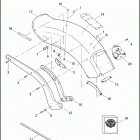 FXST 1BVV SOFTAIL STANDARD (2015) FENDERS & SUPPORTS, REAR - FXST