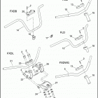 FLD 1GZ4 DYNA SWITCHBACK (2015) HANDLEBAR - FLD, FXDB, FXDF, FXDWG & FXDL