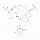 FLTRUSE 1TAN CVO ROAD GLIDE (2015) FENDER, REAR